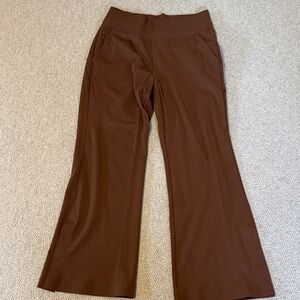 Athleta Chocolate Brown Boot-Cut Ponte Pants. the are a medium petite
